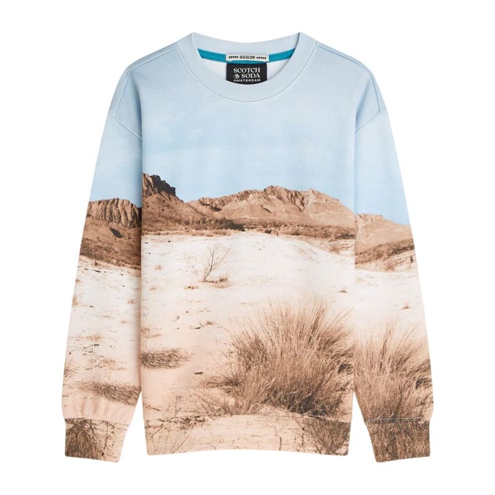 Scotch Childrens/Kids Desert Crew Neck Relaxed Fit Sweatshirt / Multicolored
